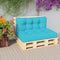 vidaXL - Palletkussens - 2 - st - stof - turquoise