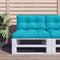 vidaXL - Palletkussens - 2 - st - stof - turquoise