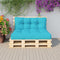 vidaXL - Palletkussens - 2 - st - stof - turquoise