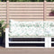 vidaXL - Palletkussens - 3 - st - bladpatroon - stof