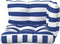 vidaXL - Palletkussens - 3 - st - gestreept - oxford - stof - wit - en - blauw