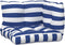vidaXL - Palletkussens - 3 - st - gestreept - oxford - stof - wit - en - blauw