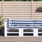vidaXL - Palletkussens - 3 - st - gestreept - oxford - stof - wit - en - blauw