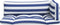 vidaXL - Palletkussens - 3 - st - gestreept - oxford - stof - wit - en - blauw