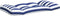 vidaXL - Palletkussens - 3 - st - gestreept - oxford - stof - wit - en - blauw