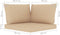 vidaXL - Palletkussens - 3 - st - oxford - stof - beige