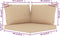 vidaXL - Palletkussens - 3 - st - oxford - stof - beige