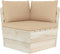vidaXL - Palletkussens - 3 - st - oxford - stof - beige