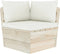 vidaXL - Palletkussens - 3 - st - oxford - stof - crèmewit