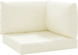 vidaXL - Palletkussens - 3 - st - oxford - stof - crèmewit