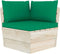 vidaXL - Palletkussens - 3 - st - oxford - stof - groen
