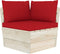 vidaXL - Palletkussens - 3 - st - oxford - stof - rood