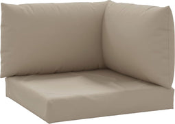 vidaXL - Palletkussens - 3 - st - oxford - stof - taupe