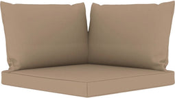 vidaXL - Palletkussens - 3 - st - oxford - stof - taupe