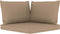 vidaXL - Palletkussens - 3 - st - oxford - stof - taupe