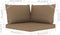 vidaXL - Palletkussens - 3 - st - oxford - stof - taupe