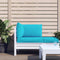 vidaXL - Palletkussens - 3 - st - oxford - stof - turquoise