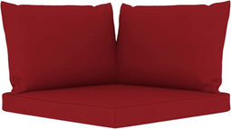 vidaXL - Palletkussens - 3 - st - oxford - stof - wijnrood