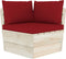 vidaXL - Palletkussens - 3 - st - oxford - stof - wijnrood
