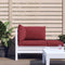 vidaXL - Palletkussens - 3 - st - oxford - stof - wijnrood