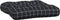 vidaXL - Palletkussens - 3 - st - ruitpatroon - oxford - stof - zwart