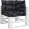vidaXL - Palletkussens - 3 - st - ruitpatroon - oxford - stof - zwart