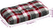 vidaXL - Palletkussens - 3 - st - ruitpatroon - stof - rood