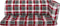 vidaXL - Palletkussens - 3 - st - ruitpatroon - stof - rood