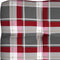 vidaXL - Palletkussens - 3 - st - ruitpatroon - stof - rood