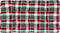 vidaXL - Palletkussens - 3 - st - ruitpatroon - stof - rood