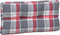 vidaXL - Palletkussens - 3 - st - ruitpatroon - stof - rood