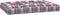 vidaXL - Palletkussens - 3 - st - ruitpatroon - stof - rood