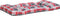 vidaXL - Palletkussens - 3 - st - ruitpatroon - stof - rood