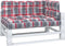 vidaXL - Palletkussens - 3 - st - ruitpatroon - stof - rood