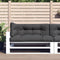 vidaXL - Palletkussens - 3 - st - stof - antracietkleurig