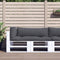 vidaXL - Palletkussens - 3 - st - stof - antracietkleurig