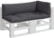 vidaXL - Palletkussens - 3 - st - stof - antracietkleurig