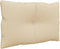 vidaXL - Palletkussens - 3 - st - stof - beige