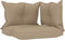vidaXL - Palletkussens - 3 - st - stof - beige