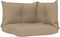 vidaXL - Palletkussens - 3 - st - stof - beige