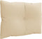 vidaXL - Palletkussens - 3 - st - stof - beige
