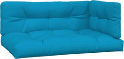 vidaXL - Palletkussens - 3 - st - stof - blauw
