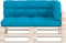 vidaXL - Palletkussens - 3 - st - stof - blauw