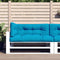 vidaXL - Palletkussens - 3 - st - stof - blauw