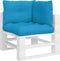 vidaXL - Palletkussens - 3 - st - stof - blauw