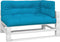 vidaXL - Palletkussens - 3 - st - stof - blauw