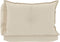 vidaXL - Palletkussens - 3 - st - stof - crèmekleurig