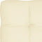 vidaXL - Palletkussens - 3 - st - stof - crèmekleurig