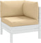 vidaXL - Palletkussens - 3 - st - stof - gemêleerd - beige