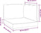 vidaXL - Palletkussens - 3 - st - stof - gemêleerd - beige